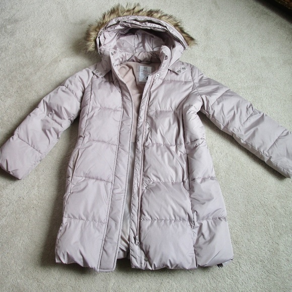 GAP Other - GAP Kids Girl's Hooded Winter Coat W/Removable Faux Fur Trim Size XXL Lavender